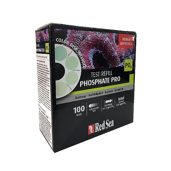 TESTE RED SEA REEF TEST REFILL PHOSPHATE PRO (PO4)
