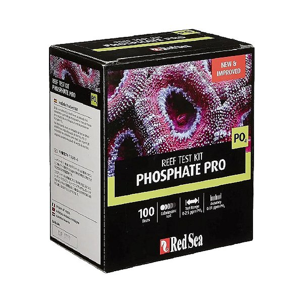 TESTE RED SEA REEF TEST KIT PHOSPHATE PRO (PO4) - 100 TESTES