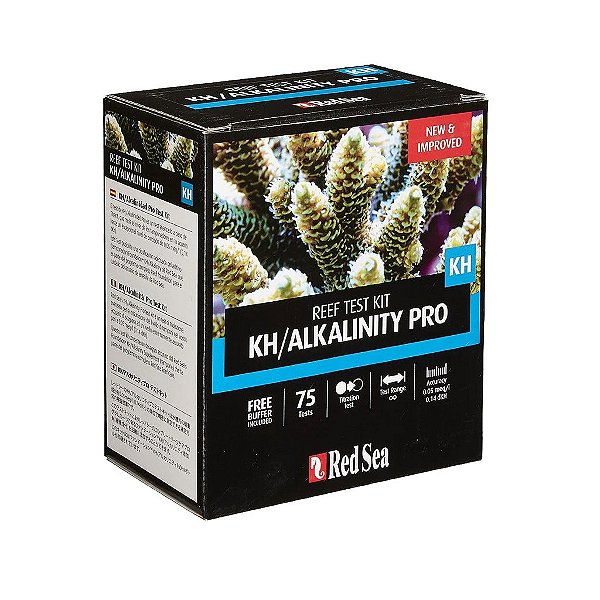 TESTE RED SEA REEF TEST KIT KH/ALKALINITY PRO (KH) - 75 TESTES