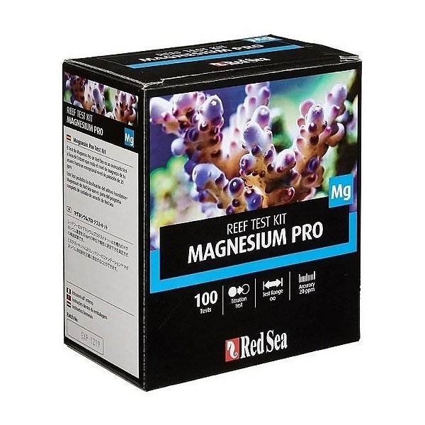 TESTE RED SEA REEF TEST KIT MAGNESIUM PRO (MG) - 100 TESTES