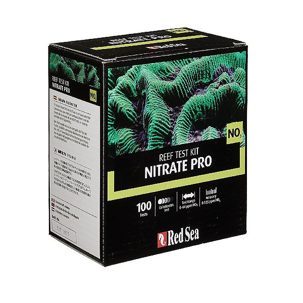 TESTE RED SEA REEF TEST KIT NITRATE PRO (NO3) - 100 TESTES