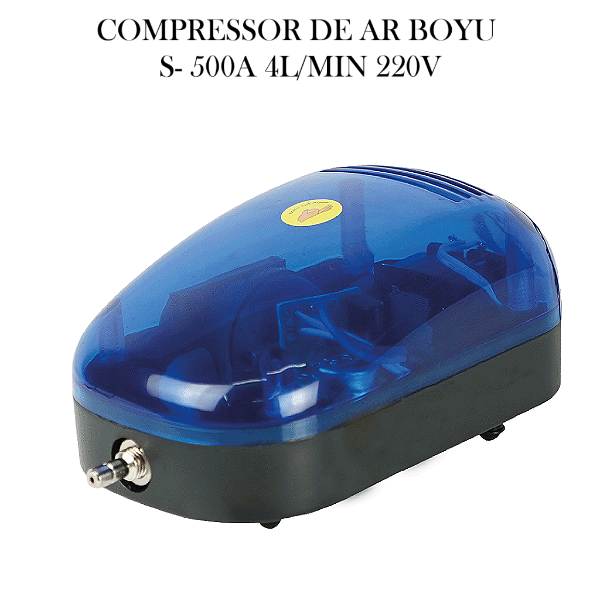 COMPRESSOR DE AR BOYU S- 500A 4L/MIN 220V