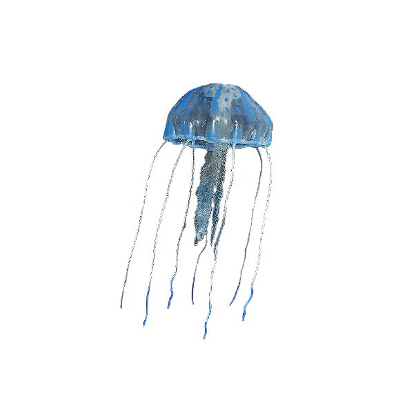 ENFEITE DE SILICONE SOMA JELLYFISH AZUL MD