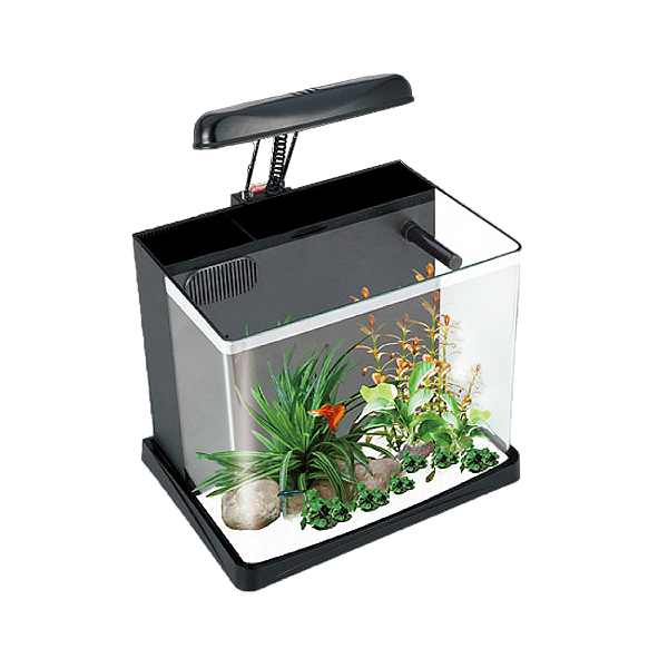 AQUARIO MINI BOYU ME-300 COM LED 16L PRETO 110V