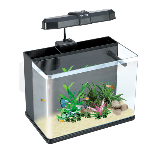 AQUARIO MINI BOYU ME-350 COM LED 19L PRETO 110V
