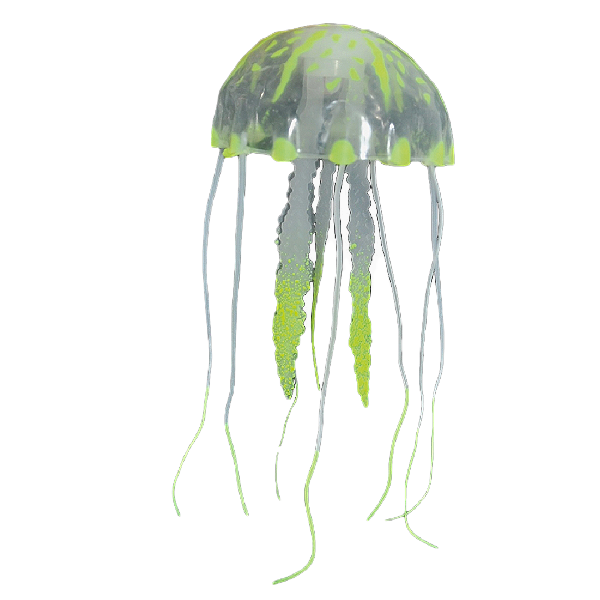 ENFEITE DE SILICONE SOMA JELLYFISH BIG AMARELA