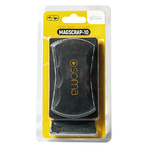 LIMPADOR MAGNETICO C/ RASPADOR SOMA MAGSCRAP - P/ 15MM GD