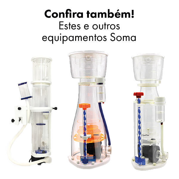 SKIMMER NANO SOMA EQUIPMENT HOB-SKIM 120 BOMBA DCAIR 200 12V