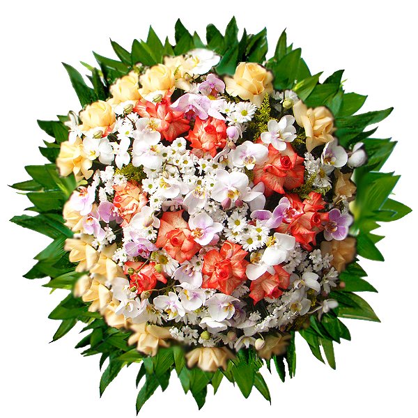 Coroa de Flores Especial com Orquídeas