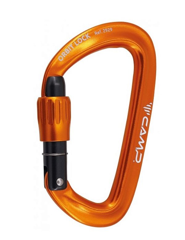 Mosquetão Trava Orbit Lock 24KN - Camp  - Cor Laranja