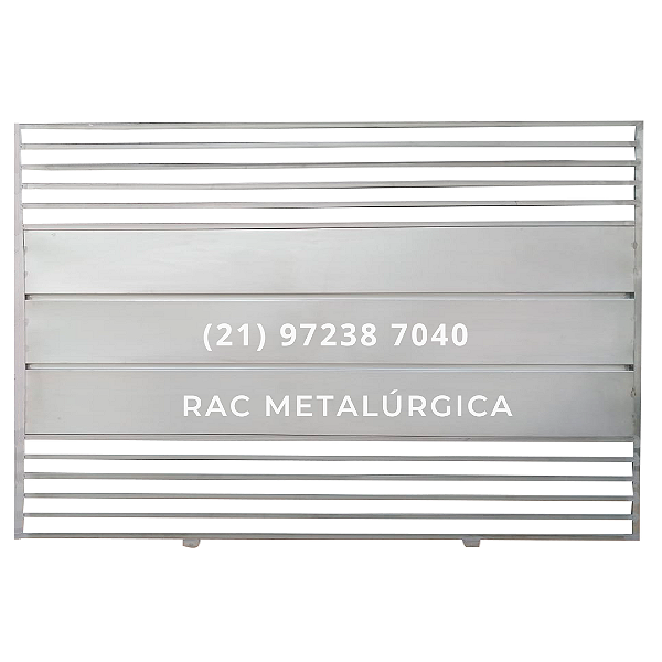 Portão de Correr Frisado Grade Sem Social