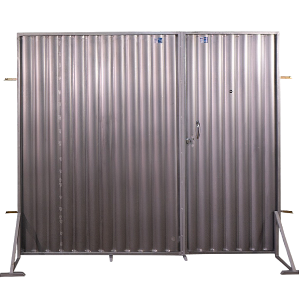 Portão em Aço Galvanizado Acoplado 2 Folhas