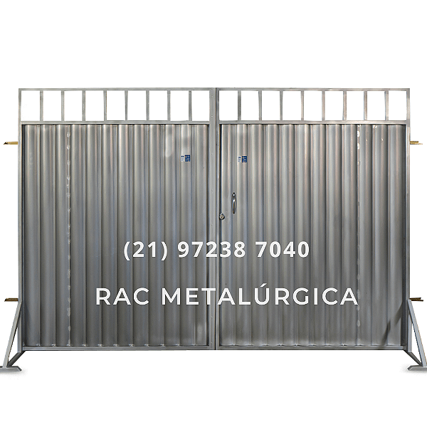 Portão Garagem em Aço Galvanizado Grade