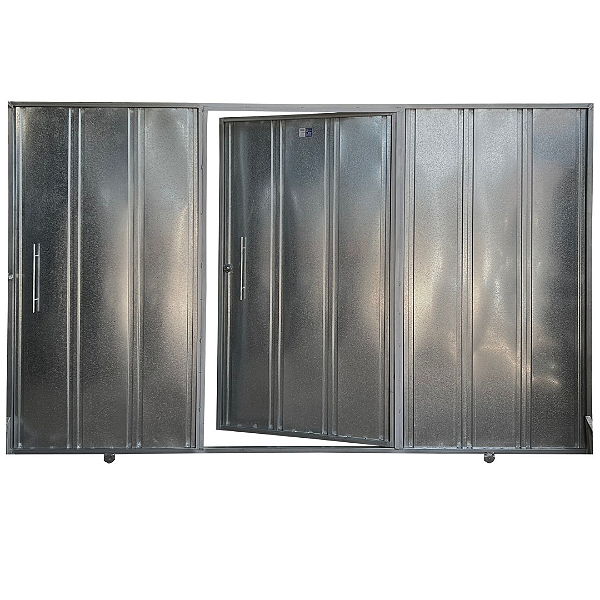 Portão de Correr Friso Duplo Acoplado