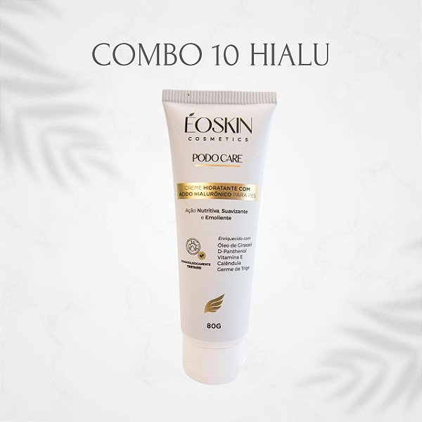 COMBO 10UN CREME HIDRATANTE COM ÁCIDO HIALURÔNICO PARA PES