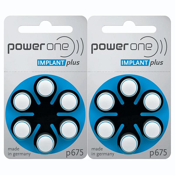 12 Baterias Power One P675 Implant Plus Melhor Custo Beneficio