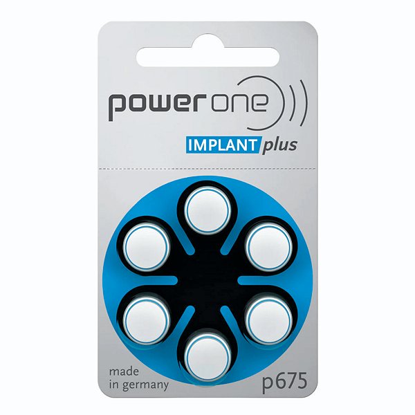 Bateria Power One P675 Implant Plus Implante Coclear Original Nota Fiscal