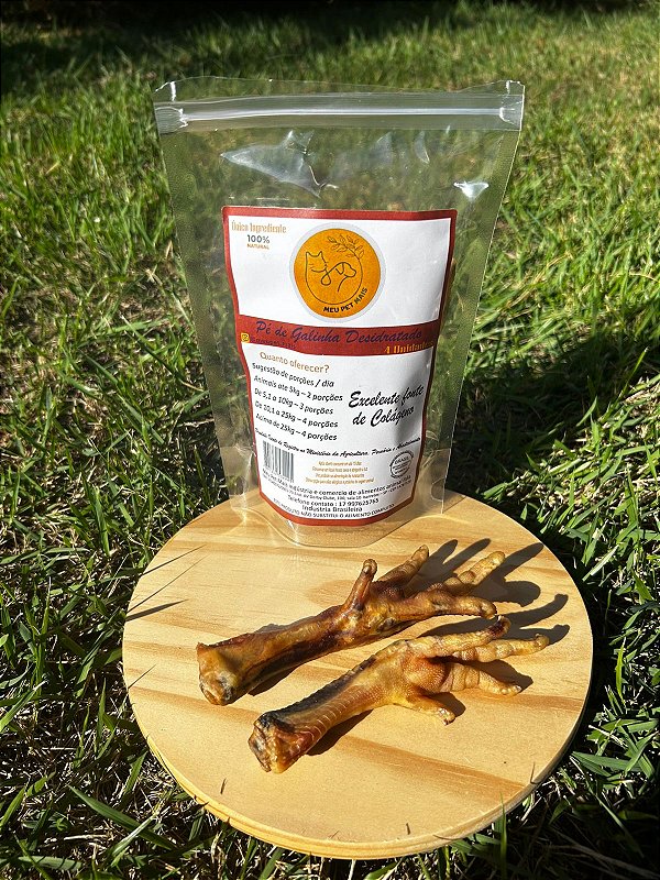 Pé de Galinha Desidratado - Mordedor 100% Natural Para Cães e Gatos