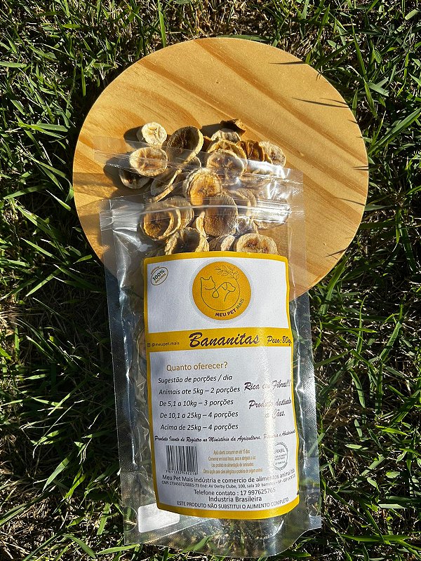 Bananitas - Petisco 100% Natural Para Cães e Gatos
