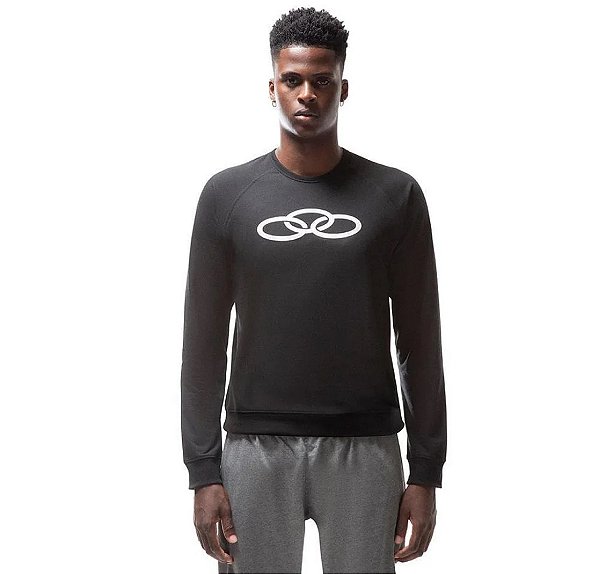 Moletom Olympikus Big Logo - Preto