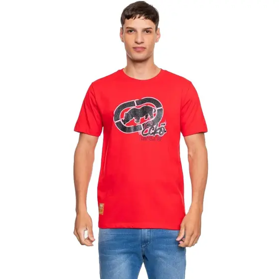 Camiseta Ecko Night Logo - Vermelha