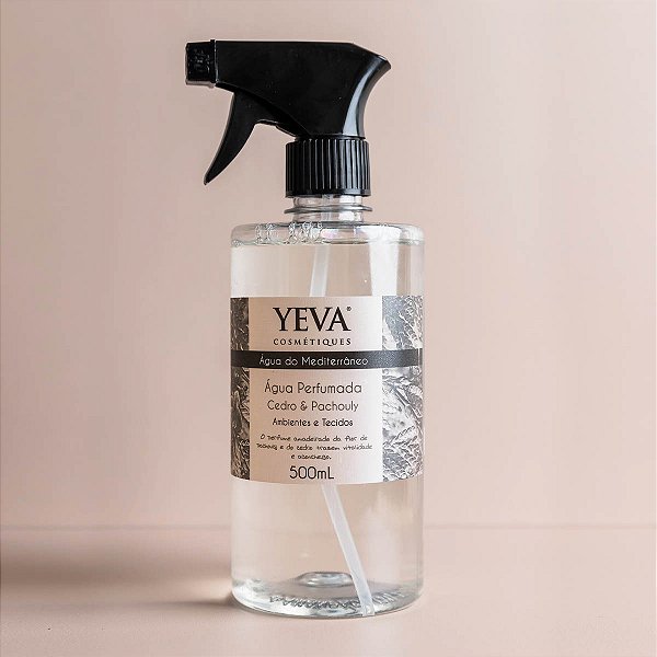 Água Perfumada YEVA Águas Do Mediterrâneo | Cedro e Pachouly - 500ml