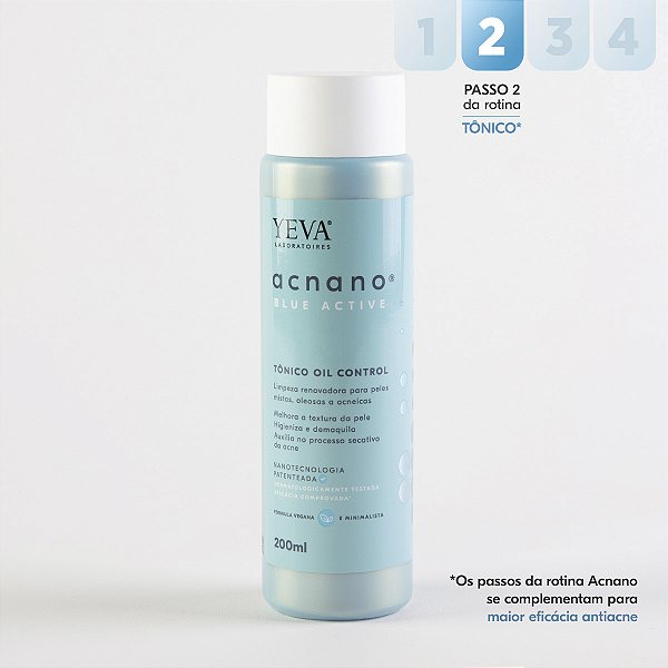 Acnano BlueActive Tônico Oil Control Antiacne - 200ml