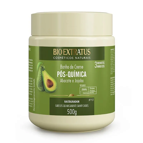 BIO EXTRATUS BANHO DE CREME PÓS QUÍMICA 500G