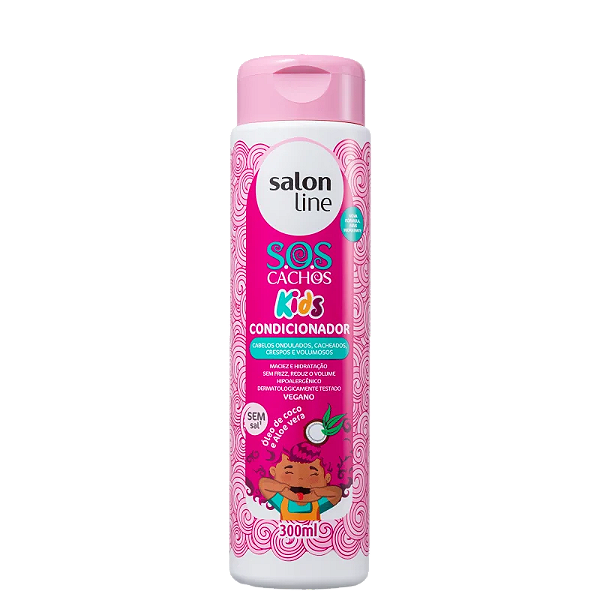 SALON LINE- S.O.S CACHOS KIDS CONDICIONADOR- 300 ML