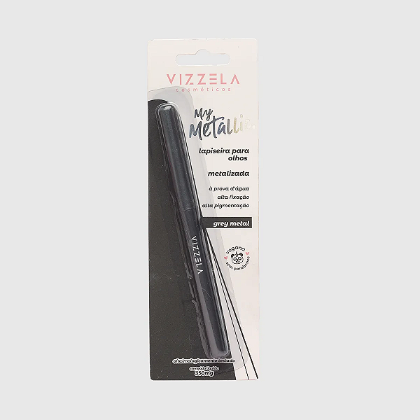VIZZELA MY METALLIC LAPISEIRA PARA OLHOS GREY METAL