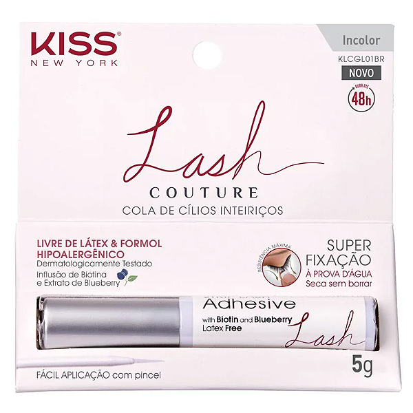 KISS COLA DE CÍLIOS INCOLOR LASH COUTURE 5G