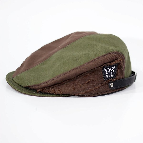 Boina Magnata - 2 Cores - Verde Marrom Lonita