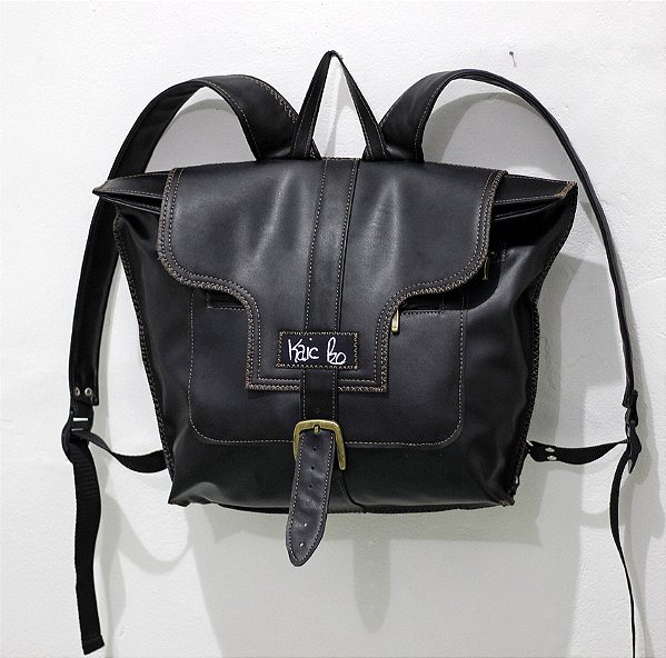 Mochila Kais Impermeável - Preta Clássica (Linha Marrom)