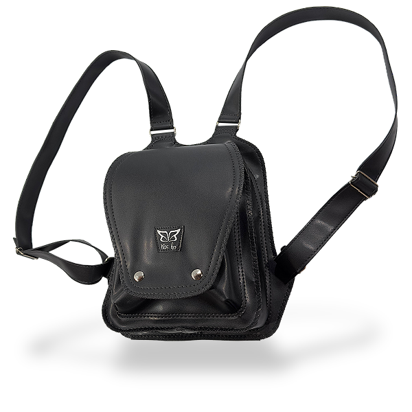 MINI MOCHILA CLASSIKINHA - PRETO - PREMIUN ALTA PERFORMANCE - (VEGAN)