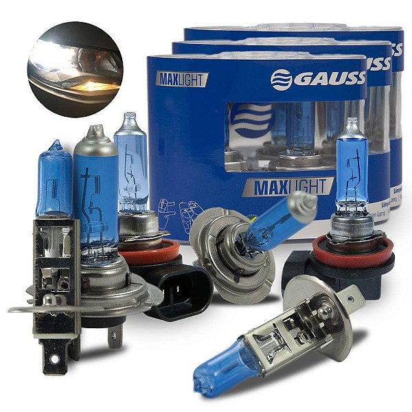 Kit Lâmpada Super Branca C3 XTR 2006-2008 Farol e Milha