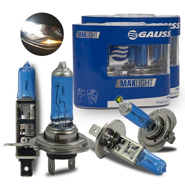 Lâmpadas Super Branca Farol Baixo-Alto Palio G5 2012-2020