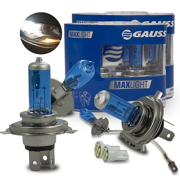 Lâmpada Super Branca Parati Bola G2 1997-2001 Farol+Milha