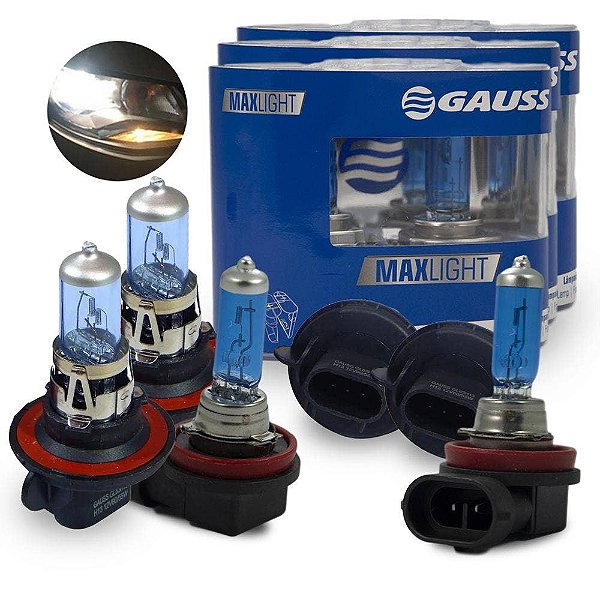 Kit Lâmpada Super Branca Sentra 2007-2011 Farol e Milha