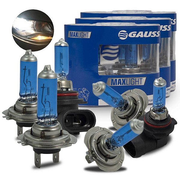 Kit Lâmpada Super Branca Tiguan 2007-2011 Farol e Milha