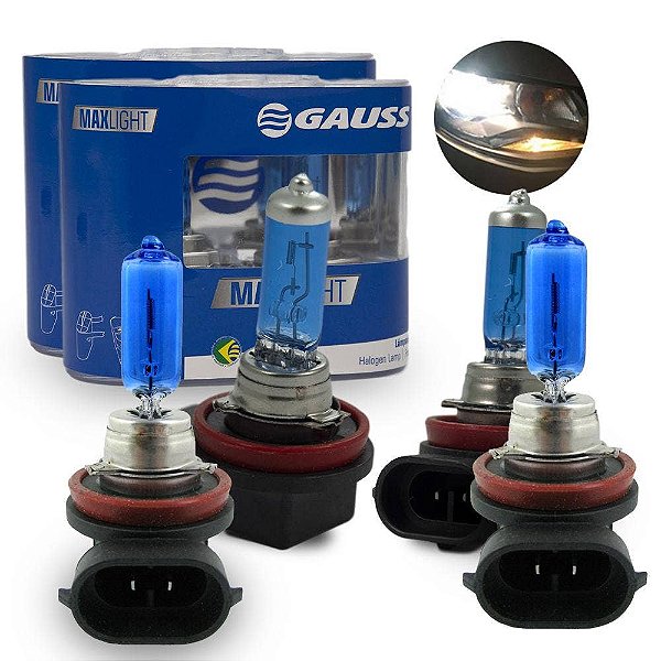 Lâmpadas Super Branca Farol Baixo-Alto Omega 2005-2012