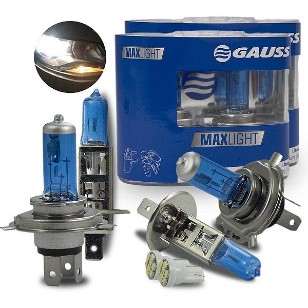 Kit Lâmpadas Super Branca Clio 2000-2003 Farol e Milha