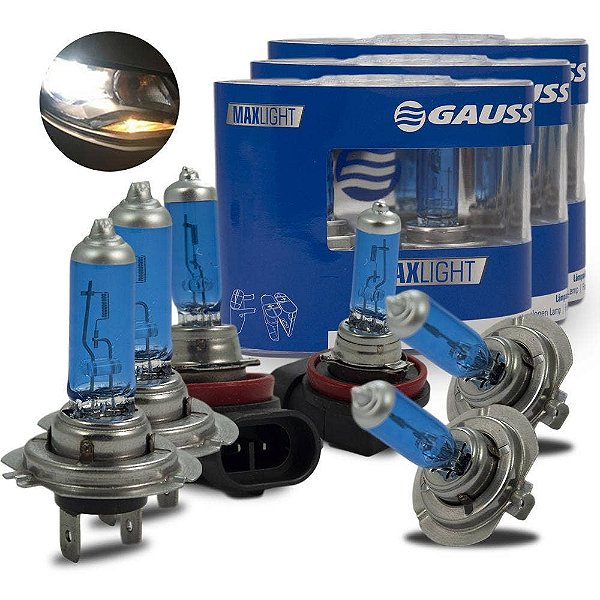 Kit Lâmpada Super Branca Discovery 2 2000-2004 Farol e Milha