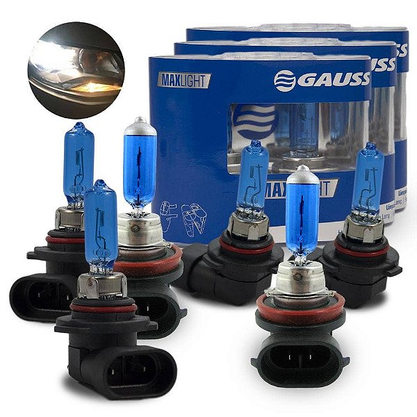 Kit Lâmpada Super Branca Freelander 2 Farol e Milha