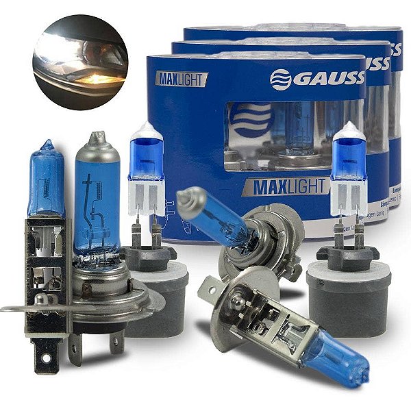 Kit Lâmpada Super Branca Novo Cobalt 2018-2020 Farol e Milha