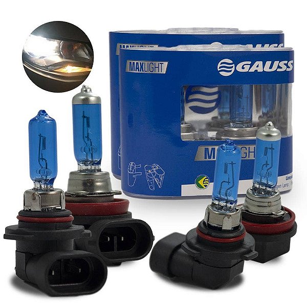 Lâmpadas Super Branca Farol Baixo-Alto Hilux SW4 2012-2016