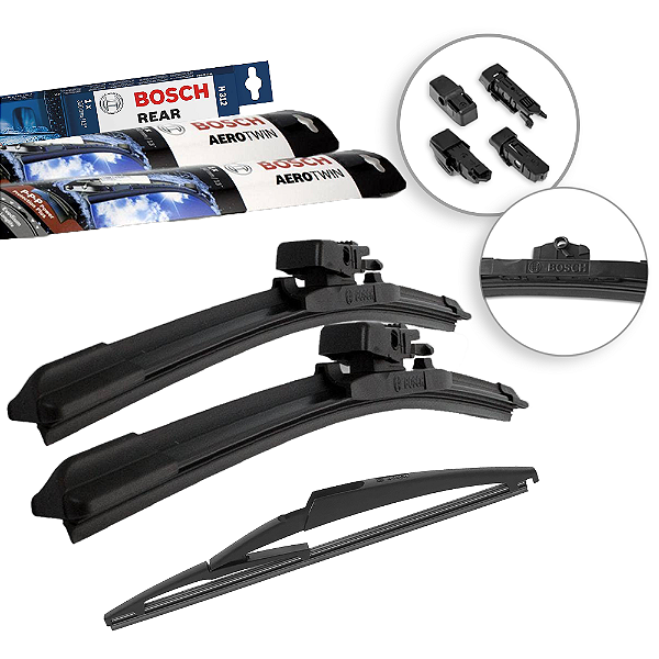 Kit Palhetas Dianteiras e Traseira Citroen DS3 2012 até 2017