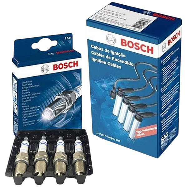 Kit Cabo+vela Volkswagen Gol 1.6 8v Ap Alc 1993 A 1994 Bosch