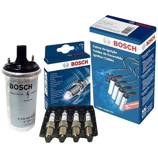Kit Vela Cabo Bobina Fusca 1.3 8v 1983 Gaso Bosch
