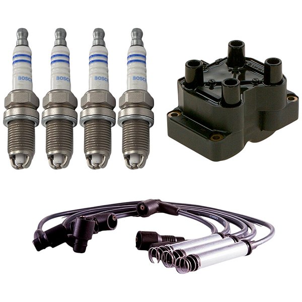 Kit Vela Cabo Bobina Parati G3 2.0 16v Ap 99 00 Gaso Bosch