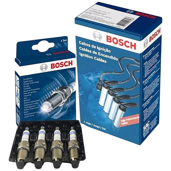 Kit Cabo E Vela Santana 1.8 8v Ap1800 Alc 92 Álcool Bosch